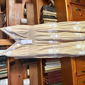 Lilly Pulitzer Sand Bar Dress in Beige and White NWT 12